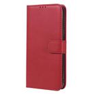 For iPhone 12 Pro Max 2 in 1 Solid Color Detachable PU Leather Case with Card Slots & Magnetic Holder & Photo Frame & Wallet & Strap(Red) - 2