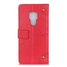 For Motorola Moto G9 / G9 Play / E7 Plus / Lenovo K12 Note Copper Buckle Retro Crazy Horse Texture Horizontal Flip Leather Case with Holder & Card Slots & Wallet(Red) - 3