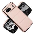 For Google Pixel 8a Tri-fold Holder Leather Phone Case with Card Slot(Rose Gold) - 2