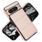 For Google Pixel 8 Pro Tri-fold Holder Leather Phone Case with Card Slot(Rose Gold) - 2