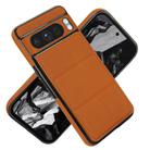 For Google Pixel 8 Pro Tri-fold Holder Leather Phone Case with Card Slot(Brown) - 2