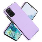 For Samsung Galaxy S20+ Tri-fold Holder Leather Phone Case with Card Slot(Light Purple) - 2