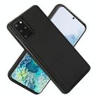 For Samsung Galaxy S20 Tri-fold Holder Leather Phone Case with Card Slot(Black) - 2