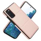 For Samsung Galaxy S20 FE Tri-fold Holder Leather Phone Case with Card Slot(Rose Gold) - 2