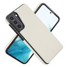 For Samsung Galaxy S21+ 5G Tri-fold Holder Leather Phone Case with Card Slot(White) - 2