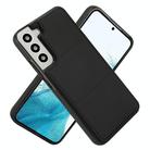 For Samsung Galaxy S22 5G Tri-fold Holder Leather Phone Case with Card Slot(Black) - 2
