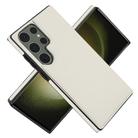 For Samsung Galaxy S23 Ultra 5G Tri-fold Holder Leather Phone Case with Card Slot(White) - 2
