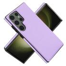 For Samsung Galaxy S23 Ultra 5G Tri-fold Holder Leather Phone Case with Card Slot(Light Purple) - 2