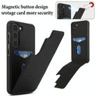 For Samsung Galaxy S23 5G Tri-fold Holder Leather Phone Case with Card Slot(Black) - 3