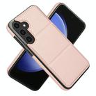 For Samsung Galaxy S23 FE 5G Tri-fold Holder Leather Phone Case with Card Slot(Rose Gold) - 2