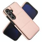 For Samsung Galaxy S24+ 5G Tri-fold Holder Leather Phone Case with Card Slot(Rose Gold) - 2