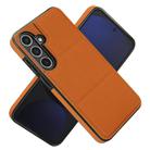 For Samsung Galaxy S24+ 5G Tri-fold Holder Leather Phone Case with Card Slot(Brown) - 2