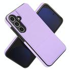 For Samsung Galaxy S24 FE 5G Tri-fold Holder Leather Phone Case with Card Slot(Light Purple) - 2