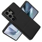 For Samsung Galaxy S25 Ultra 5G Tri-fold Holder Leather Phone Case with Card Slot(Black) - 2