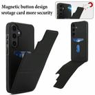For Samsung Galaxy S25+ 5G Tri-fold Holder Leather Phone Case with Card Slot(Black) - 3