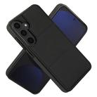 For Samsung Galaxy S25 5G Tri-fold Holder Leather Phone Case with Card Slot(Black) - 2