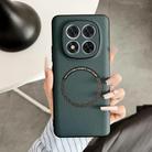 For Redmi Note 14 Pro 5G PU MagSafe Magnetic Phone Case(Green) - 1