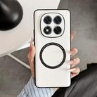 For Redmi Note 14 Pro 5G PU MagSafe Magnetic Phone Case(White) - 1