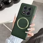 For Redmi Note 14 Pro 4G CD Magsafe Magnetic Litchi Texture Phone Case(Green) - 1