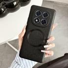 For Redmi Note 14 Pro 5G CD Magsafe Magnetic Litchi Texture Phone Case(Black) - 1