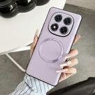 For Redmi Note 14 Pro 5G CD Magsafe Magnetic Litchi Texture Phone Case(Purple) - 1