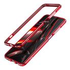 For Xiaomi Redmi K30 Aluminum Alloy Shockproof Protective Bumper Frame(Red Silver) - 1