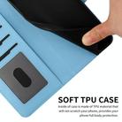 For Redmi Note 14 Pro 4G Cartoon Cats Leather Phone Case(Blue) - 3
