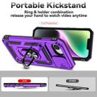 For iPhone 16e Sliding Camshield Holder Phone Case(Purple) - 3