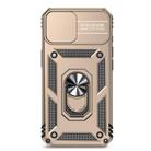 For iPhone 16e Sliding Camshield Holder Phone Case(Gold) - 2