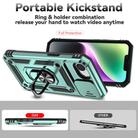 For iPhone 16e Sliding Camshield Holder Phone Case(Dark Green) - 3