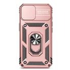 For iPhone 16e Sliding Camshield Holder Phone Case(Rose Gold) - 2