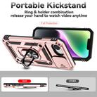 For iPhone 16e Sliding Camshield Holder Phone Case(Rose Gold) - 3