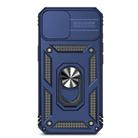 For iPhone 16e Sliding Camshield Holder Phone Case(Blue) - 2
