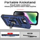 For iPhone 16e Sliding Camshield Holder Phone Case(Blue) - 3