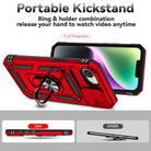 For iPhone 16e Sliding Camshield Holder Phone Case(Red) - 3