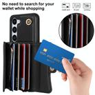 For Samsung Galaxy S24+ 5G RFID Card Slot Phone Case with Long Lanyard(Black) - 2