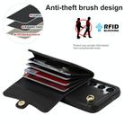For Samsung Galaxy S24+ 5G RFID Card Slot Phone Case with Long Lanyard(Black) - 3
