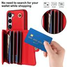 For Samsung Galaxy S24+ 5G RFID Card Slot Phone Case with Long Lanyard(Red) - 2