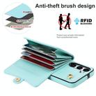 For Samsung Galaxy S24+ 5G RFID Card Slot Phone Case with Long Lanyard(Mint Green) - 3