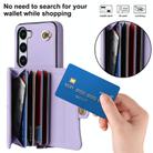 For Samsung Galaxy S24+ 5G RFID Card Slot Phone Case with Long Lanyard(Purple) - 2