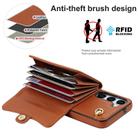 For Samsung Galaxy S24+ 5G RFID Card Slot Phone Case with Long Lanyard(Brown) - 3