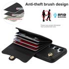 For Samsung Galaxy S25 5G RFID Card Slot Phone Case with Long Lanyard(Black) - 3
