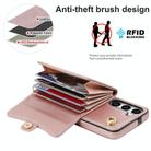 For Samsung Galaxy S25+ 5G RFID Card Slot Phone Case with Long Lanyard(Rose Gold) - 3
