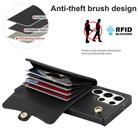 For Samsung Galaxy S25 Ultra 5G RFID Card Slot Phone Case with Long Lanyard(Black) - 3