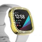 For Fitbit Versa 3 / Versa Sense Double Row Plating Diamonds PC Protective Case(Golden) - 3