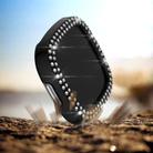 For Fitbit Versa 3 / Versa Sense Double Row Plating Diamonds PC Protective Case(Black) - 2