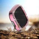 For Fitbit Versa 3 / Versa Sense Double Row Plating Diamonds PC Protective Case(Pink) - 2