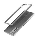 For Samsung Galaxy Note20 Aluminum Alloy Shockproof Protective Bumper Frame(Grey) - 1