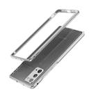 For Samsung Galaxy Note20 Aluminum Alloy Shockproof Protective Bumper Frame(Silver) - 1