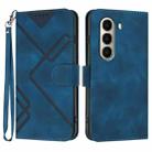For Itel A95 5G Line Pattern Skin Feel Leather Phone Case(Royal Blue) - 1